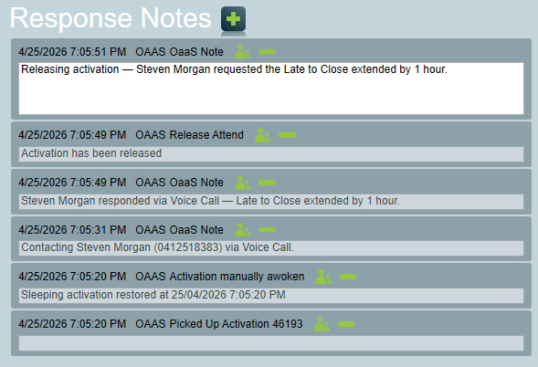OaaS Activation History in CMS