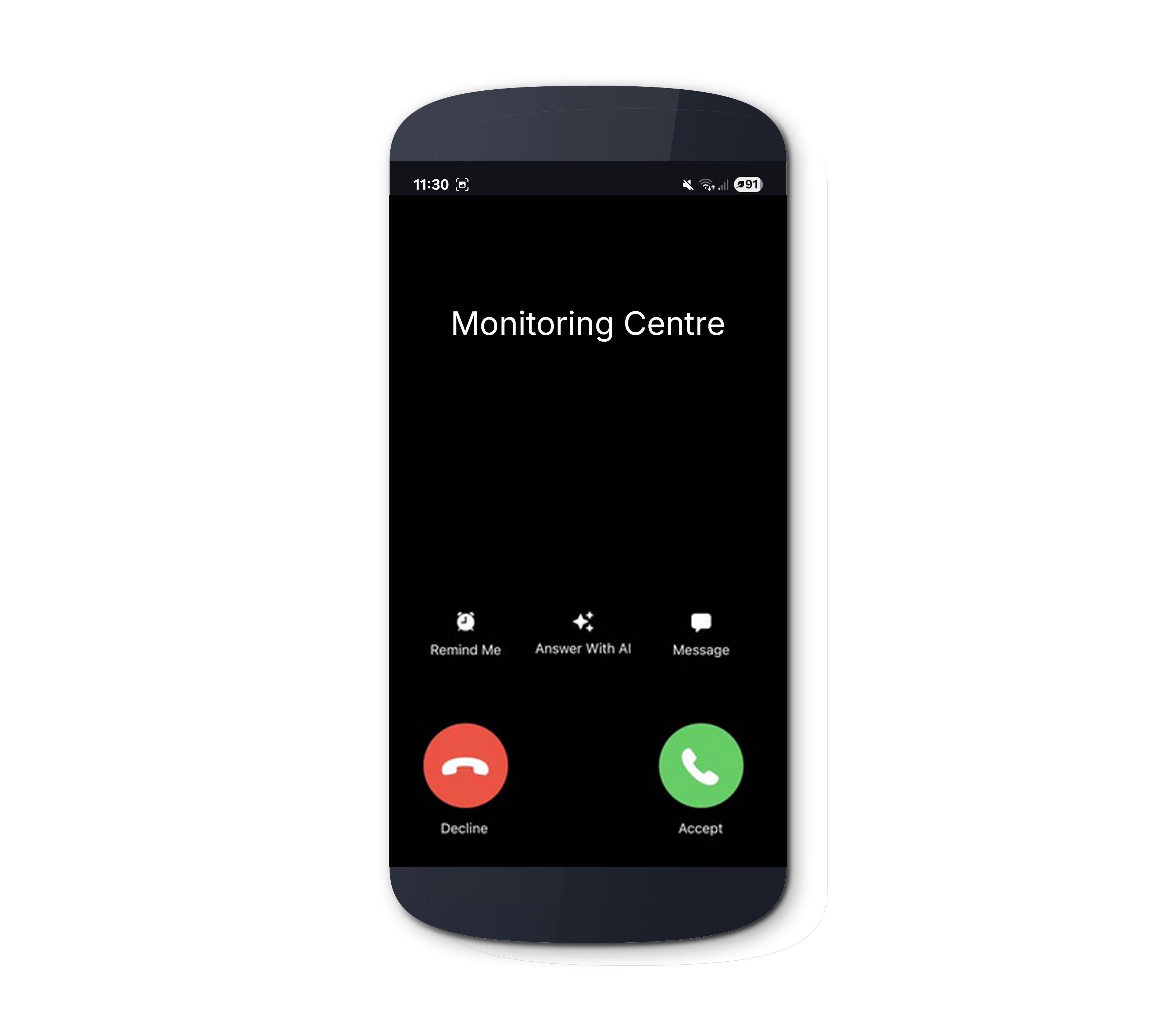 AI Voice incoming call